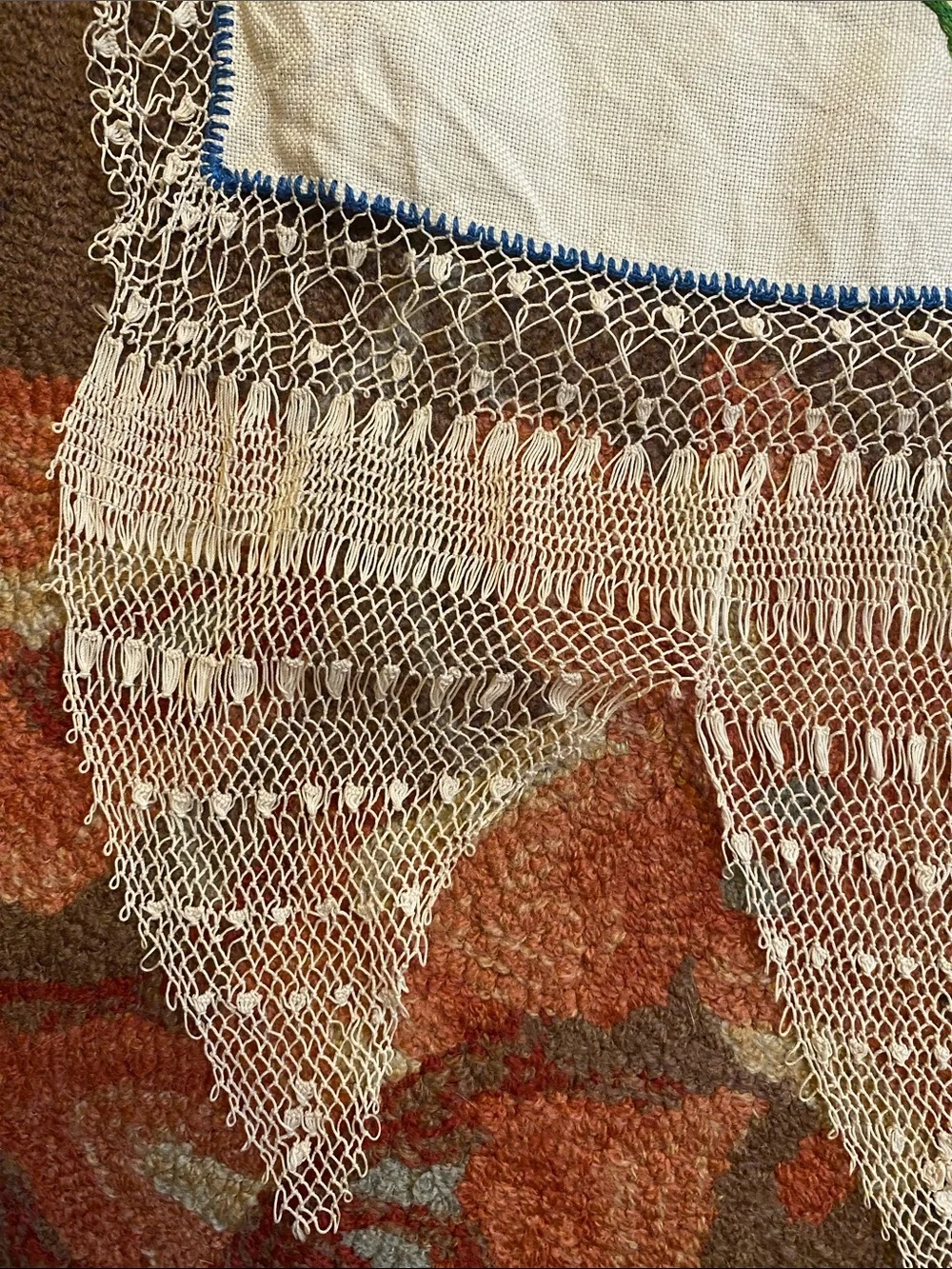 Vintage Handmade Embroidered & Crocheted Linens Bundle